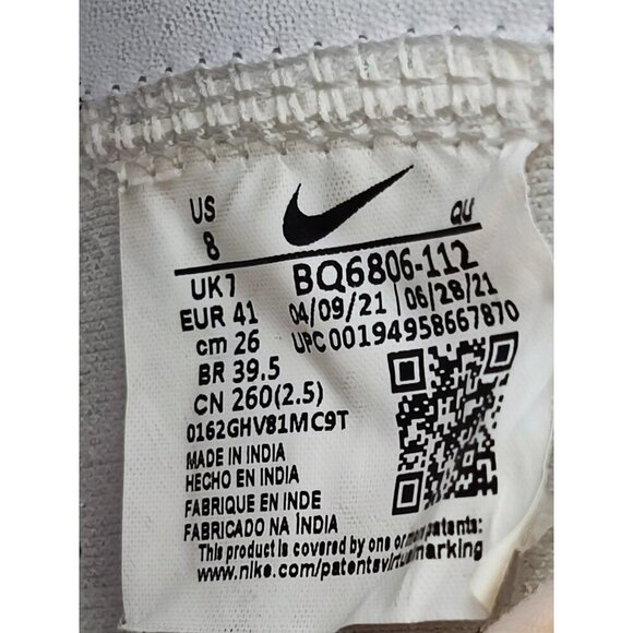 Nike Men\'s Sneakers Blazer Mid \'77 White Leather Sneakers Size 8 US main image 6